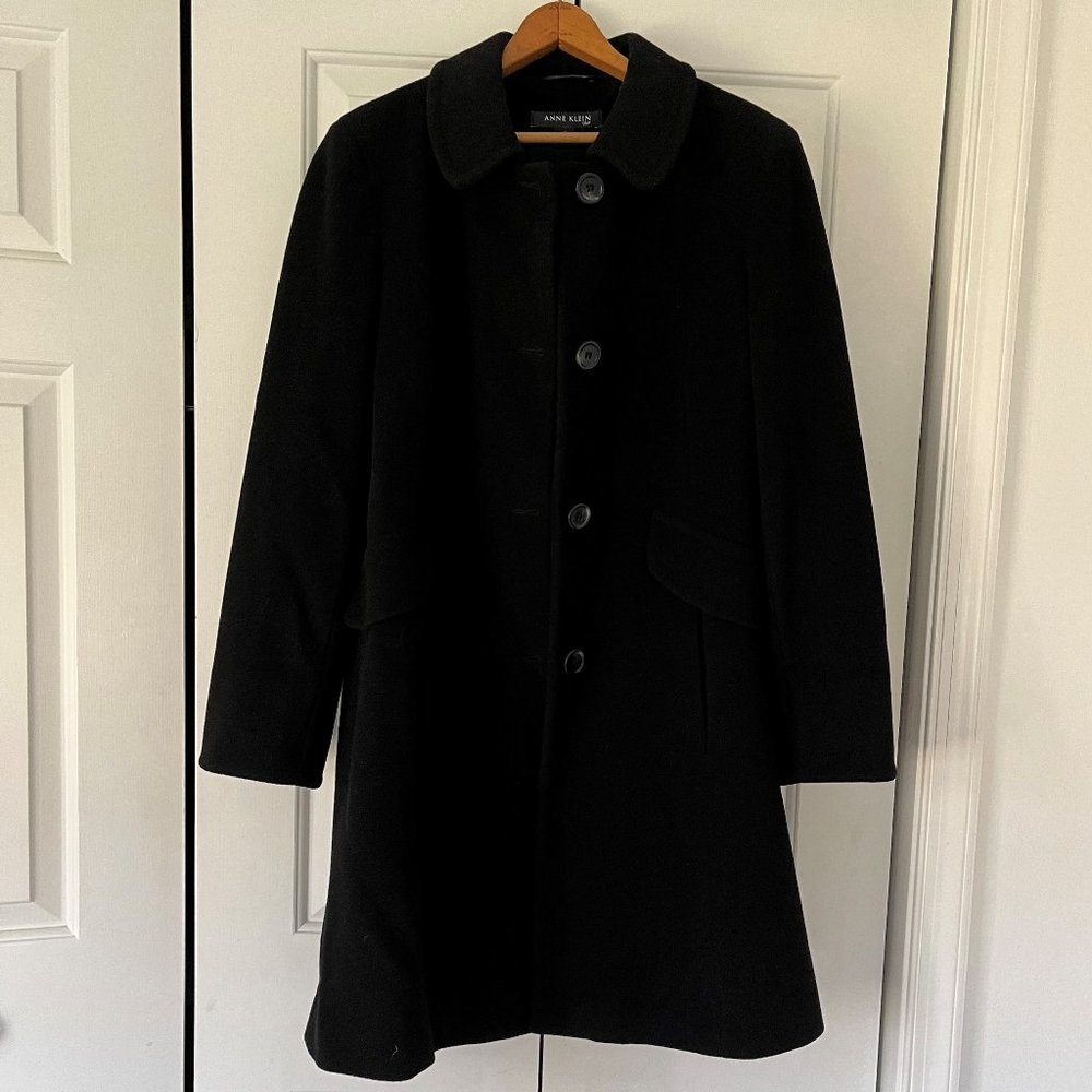 Anne Klein black pea coat
